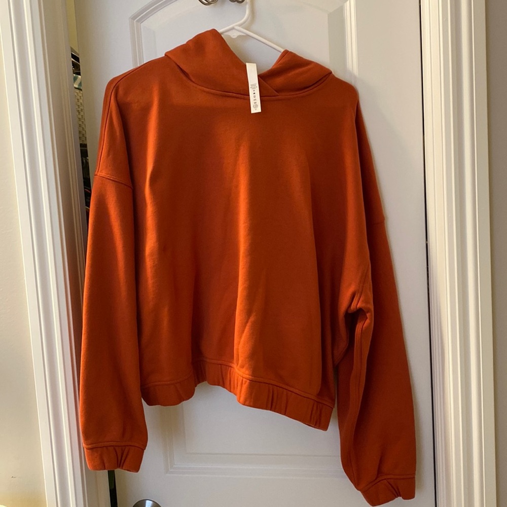 Lululemon Relaxed Cropped Hoodie size 14